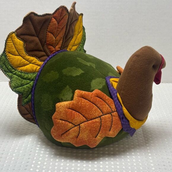 Hallmark Colorful Thanksgiving Turkey Plush Tabletop Decor - Picture 5 of 7